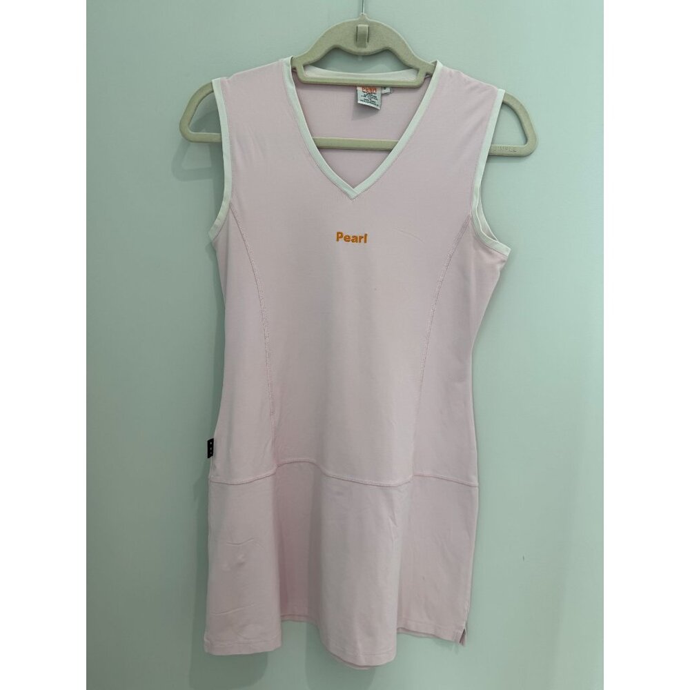 Pearl Tennis Pink V-Neck Athletic Dress - Size Small